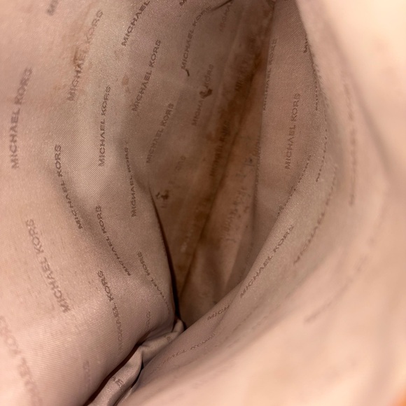 🎉HP🎉 Michael Kors SET White and Brown Logo Tote Bag and Wallet Set - Picture 13 of 16